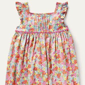 Mini Boden Multi Color Floral Dress - Girls 5-6T (116cm)